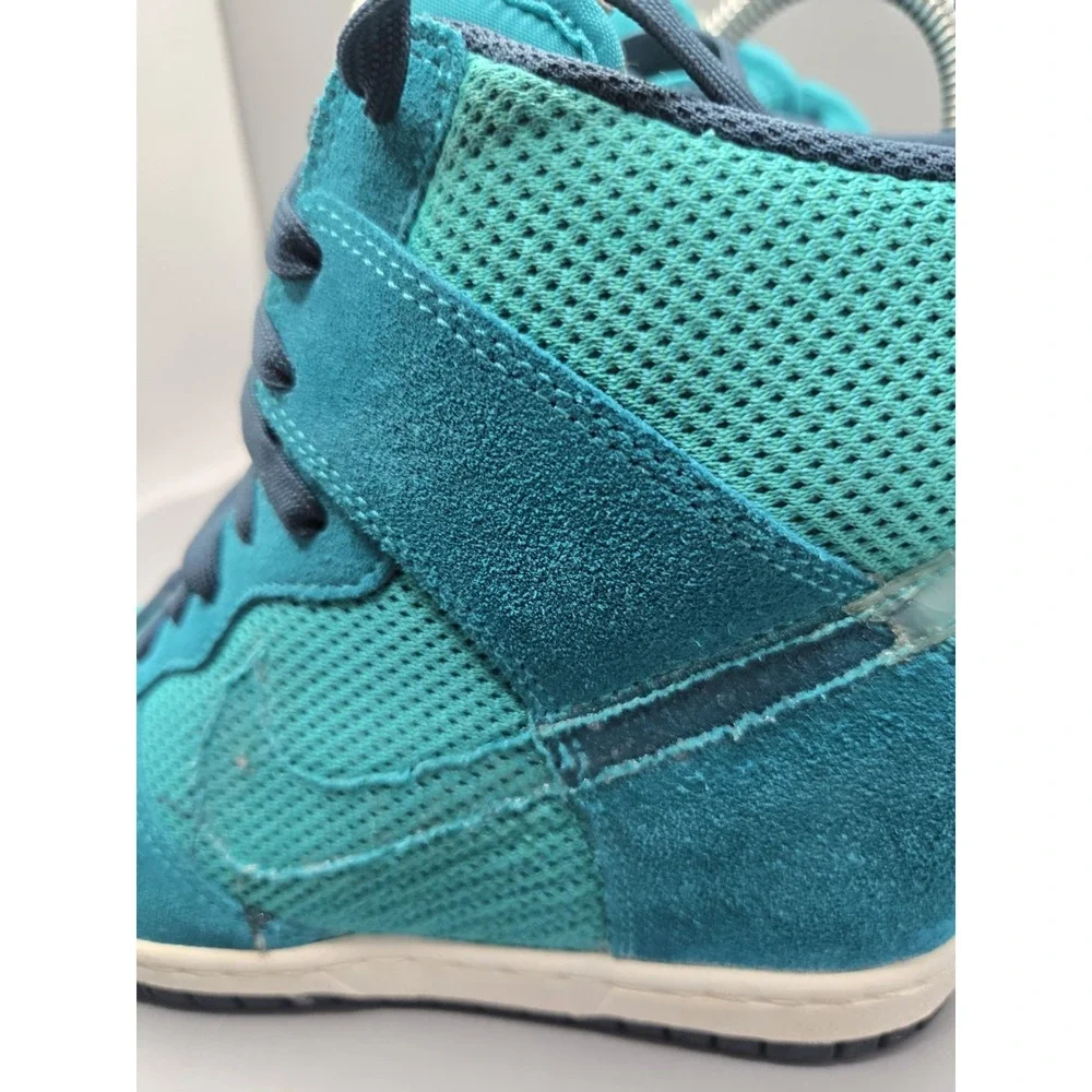 Nike Dunk Sky Hi Women's Size 8 Teal Blue Sneakers Style 644877-300